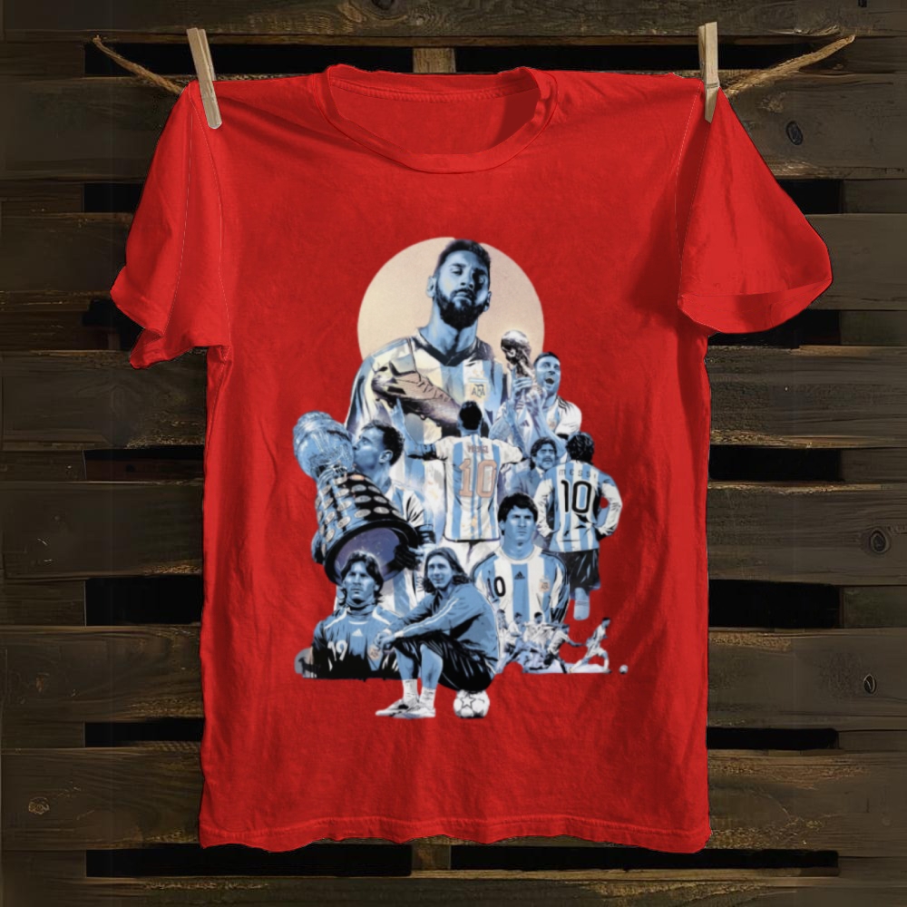Messi Argentina Career Journey cotton T-shirt