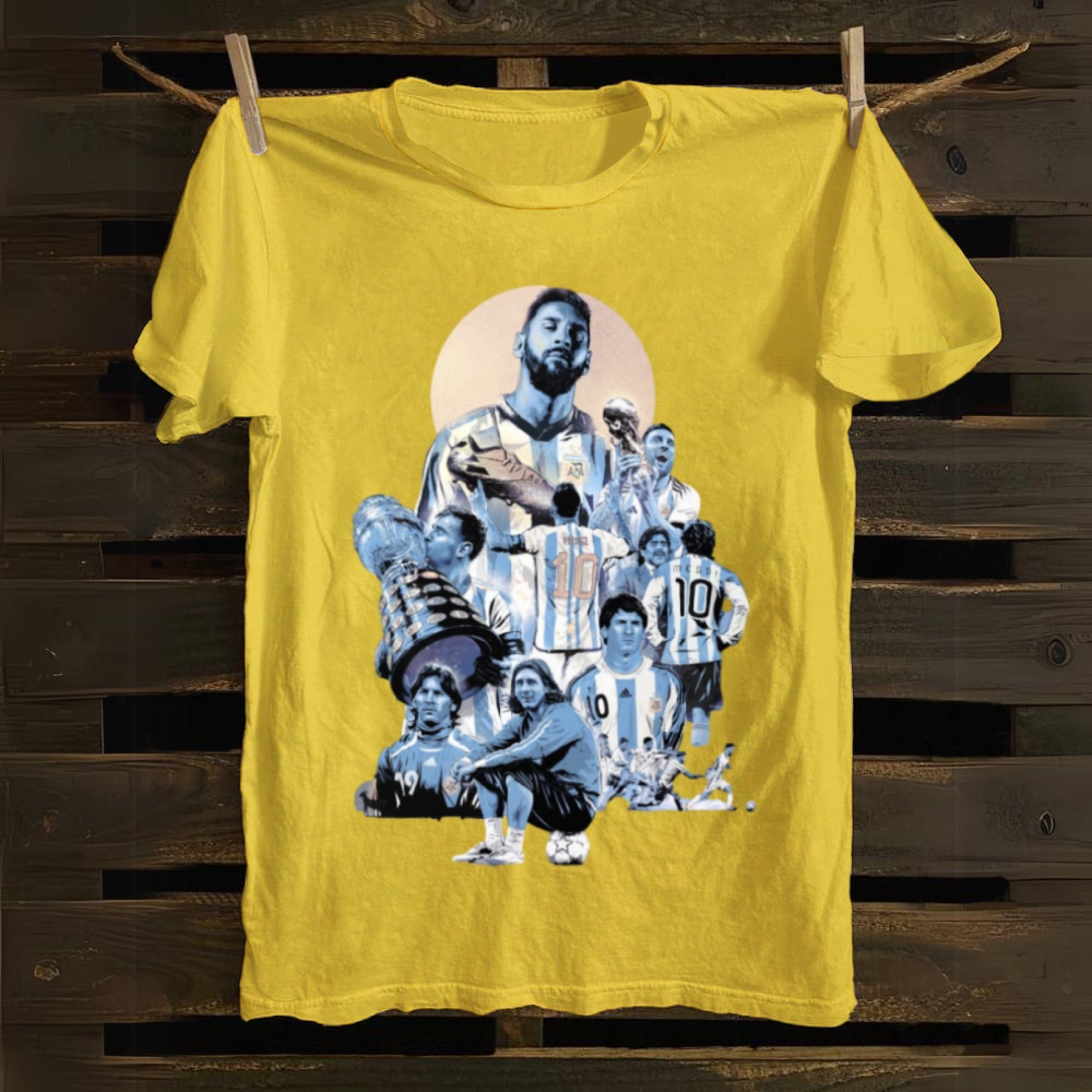 Messi Argentina Career Journey cotton T-shirt