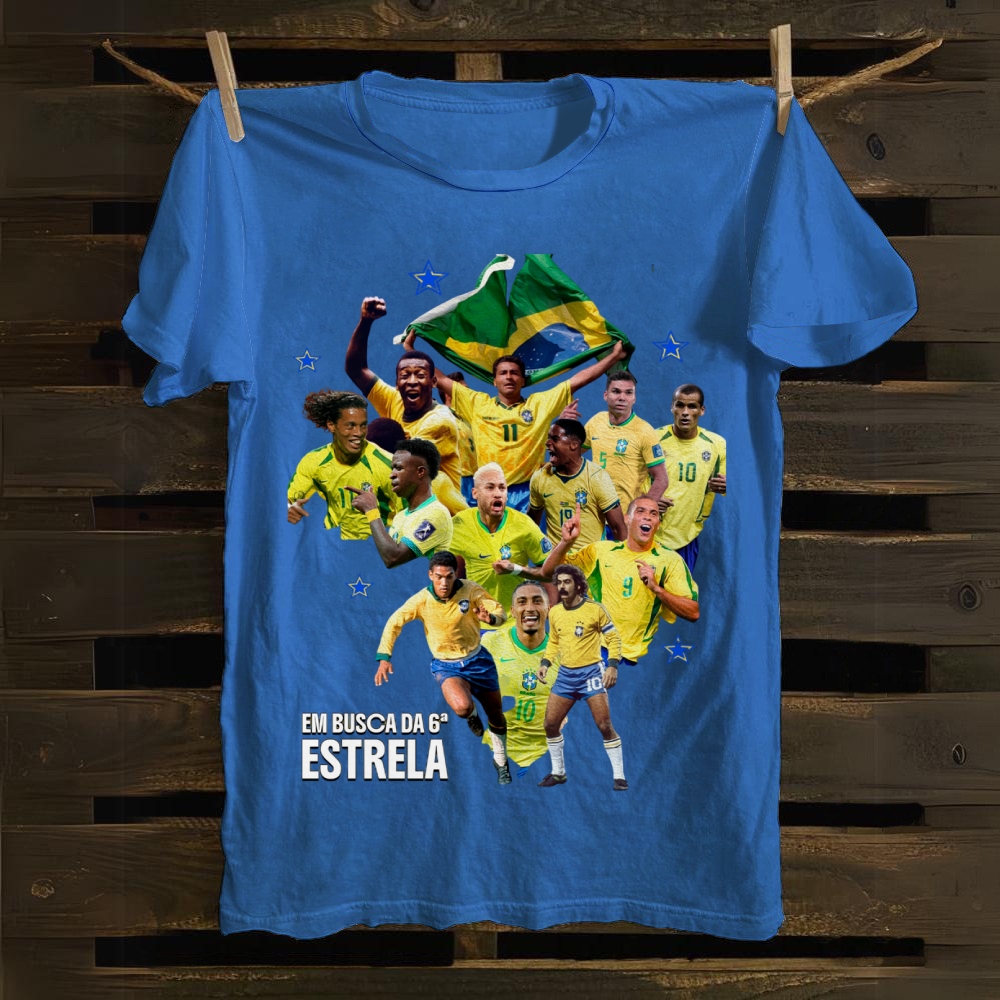 Brazil Pursuit Of Sixth Star cotton T-shirt