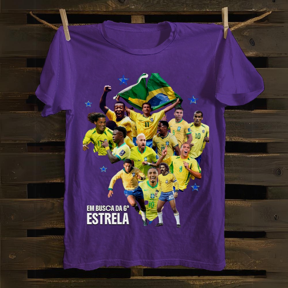 Brazil Pursuit Of Sixth Star cotton T-shirt