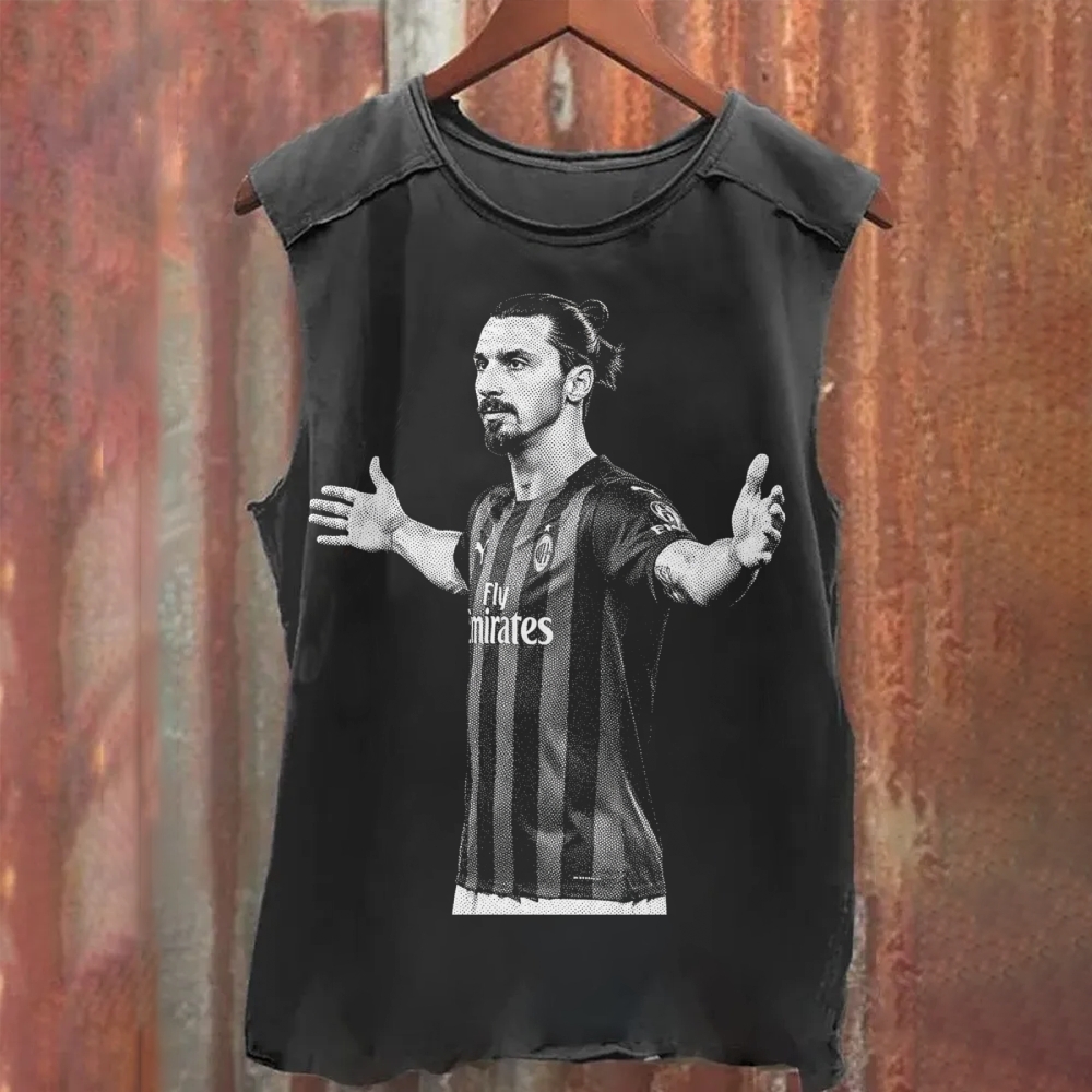 Ibrahimović: The King Of San Siro Washed Tank Top