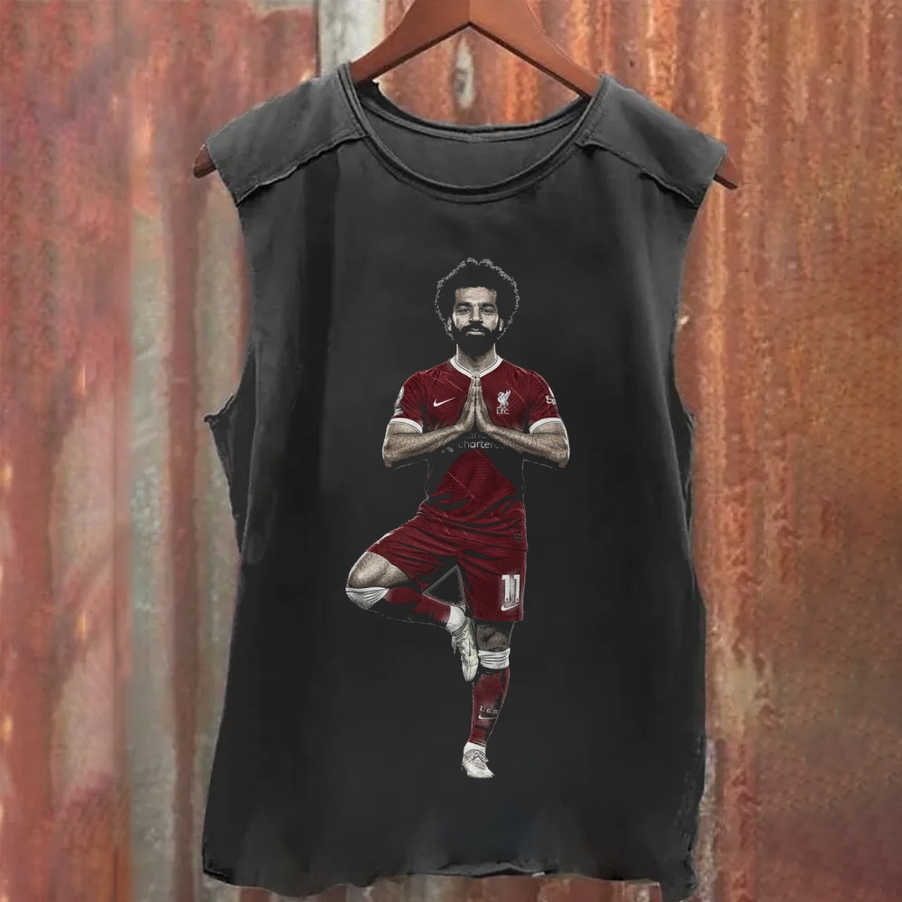 Mohamed Salah: The Egyptian King Washed Tank Top