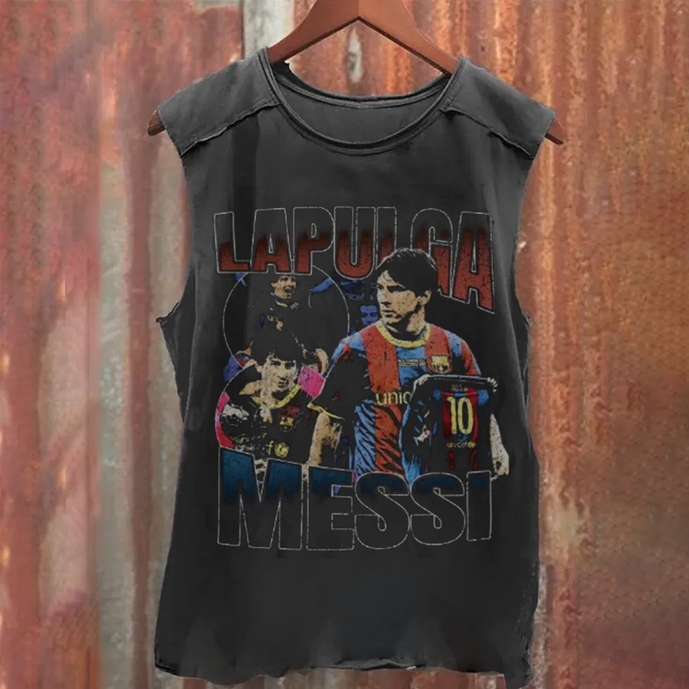 Lionel Messi: The Blaugrana La Pulga Washed Tank Top