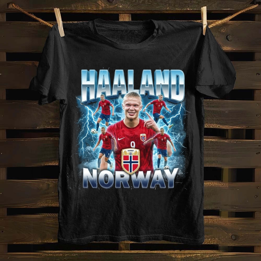 Haaland: The Northern Viking Thunder cotton T-shirt
