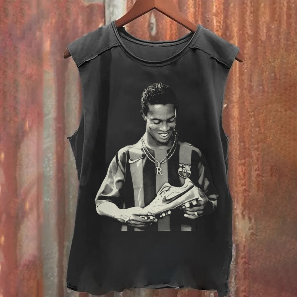 Ronaldinho FC Barcelona Gaucho Magic Moments Washed Tank Top