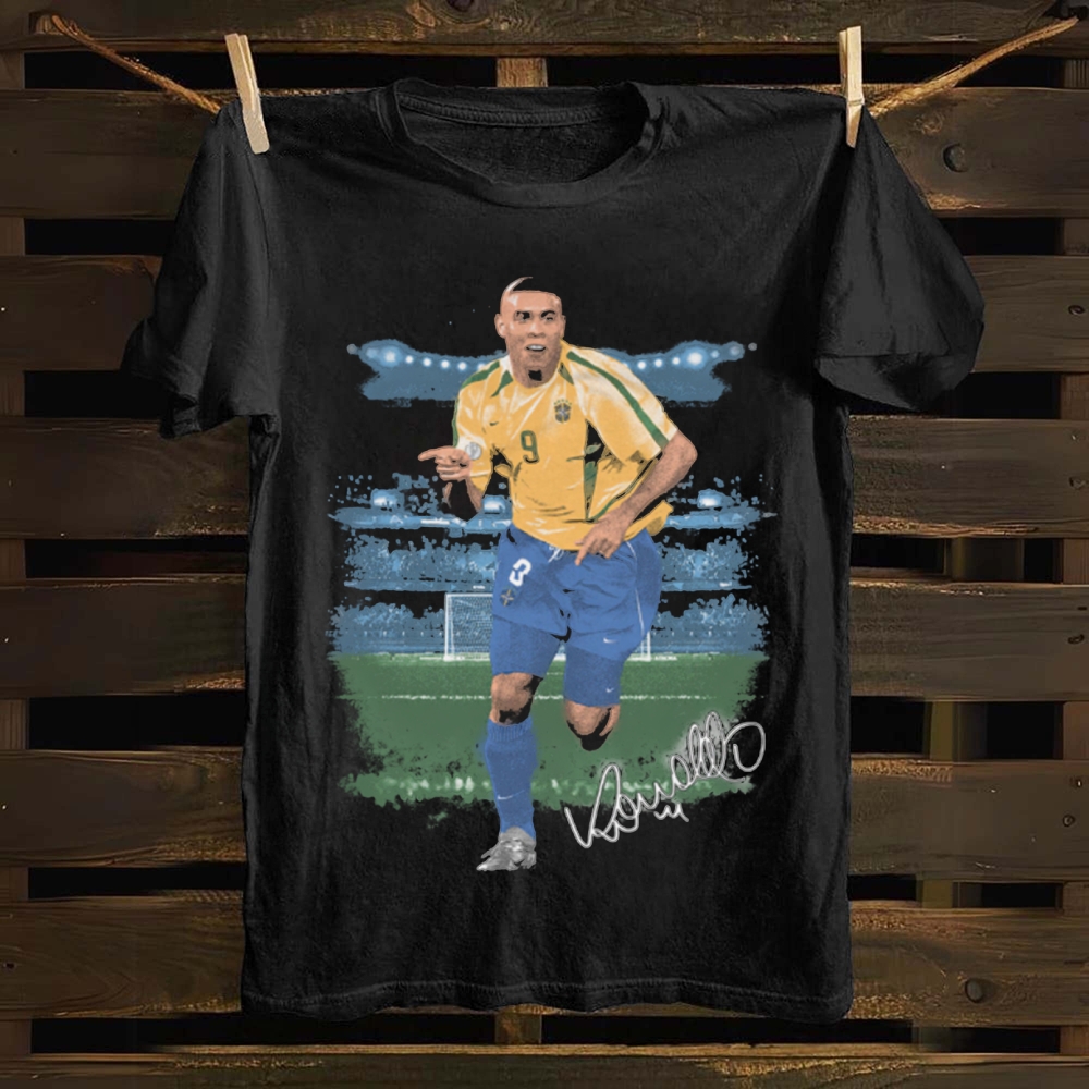 Ronaldo R9 Brazil Fenomeno Signature cotton T-shirt