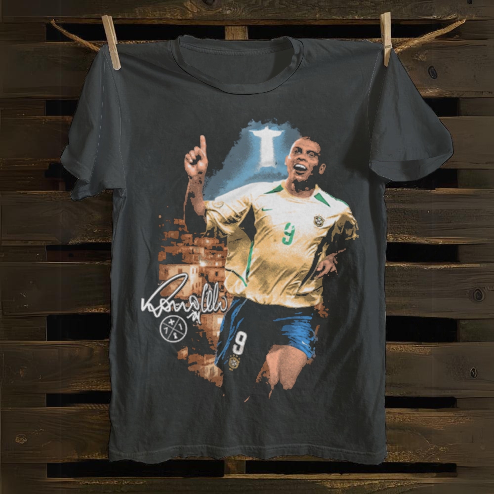 Ronaldo R9 Brazil Rio Legend Glory cotton T-shirt