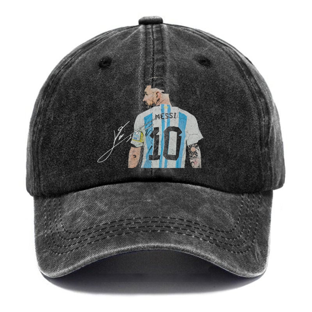 Lionel Messi Argentina Back Signature hat