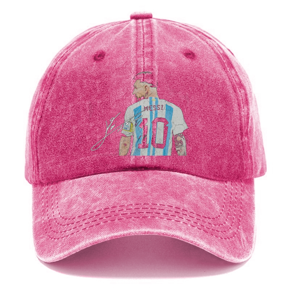 Lionel Messi Argentina Back Signature hat