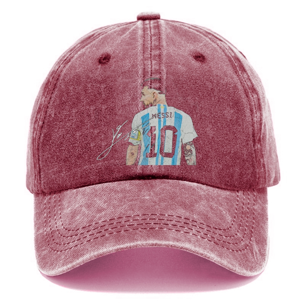 Lionel Messi Argentina Back Signature hat