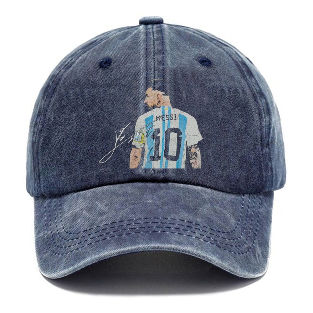 Lionel Messi Argentina Back Signature hat