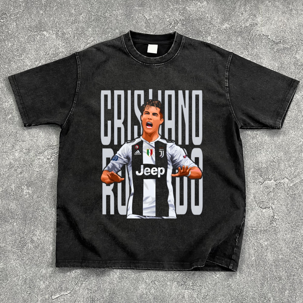 Cristiano Ronaldo Washed Oversize T-Shirt