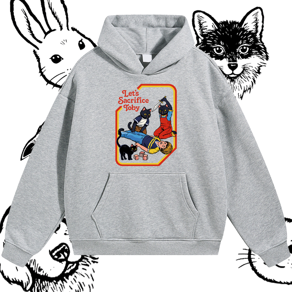 Lets Sacrifice Toby Graphic Hoodie – 100% Cotton Blend Classic Fit Unisex Hoodie