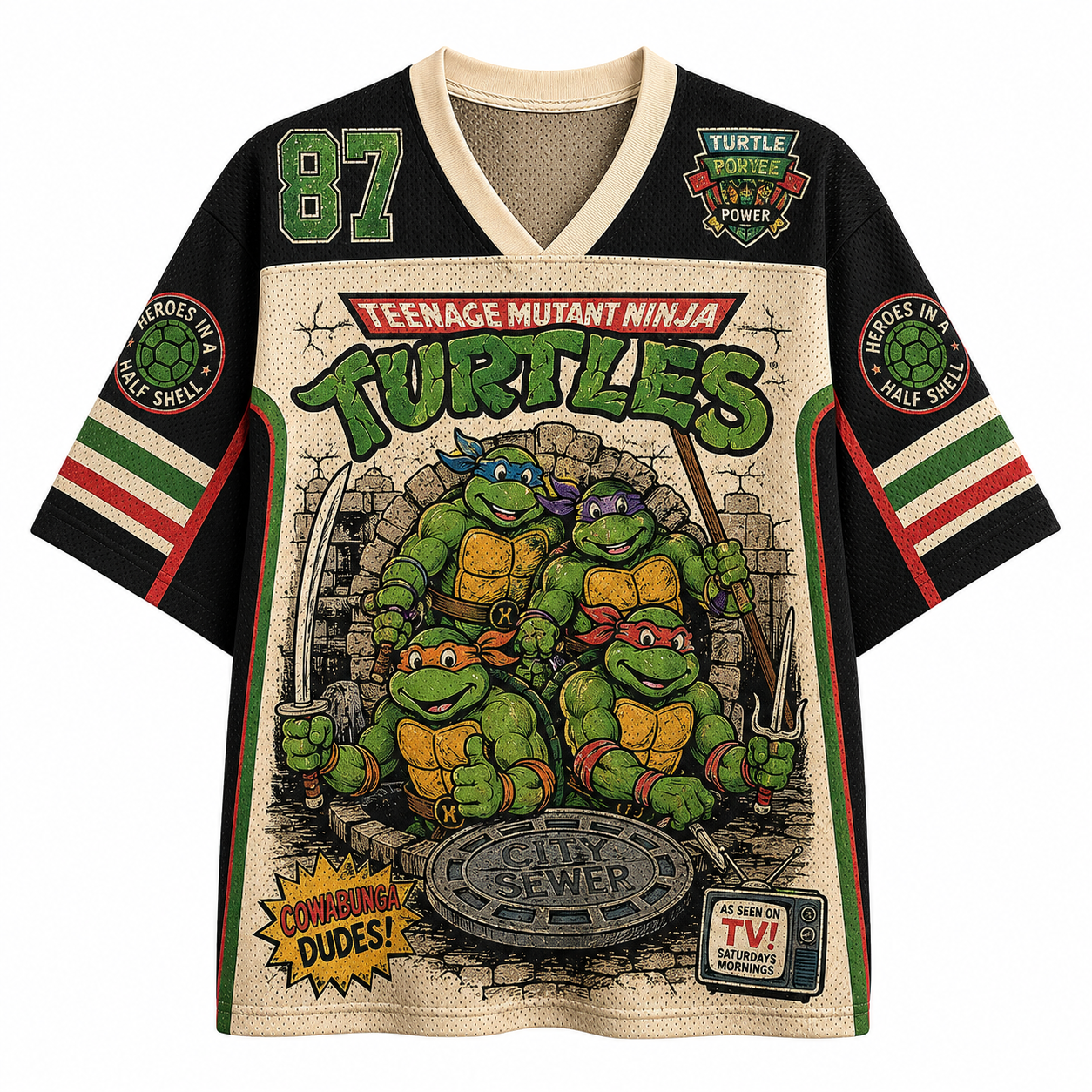 COWABUNGA DUDES Jersey T‑Shirt