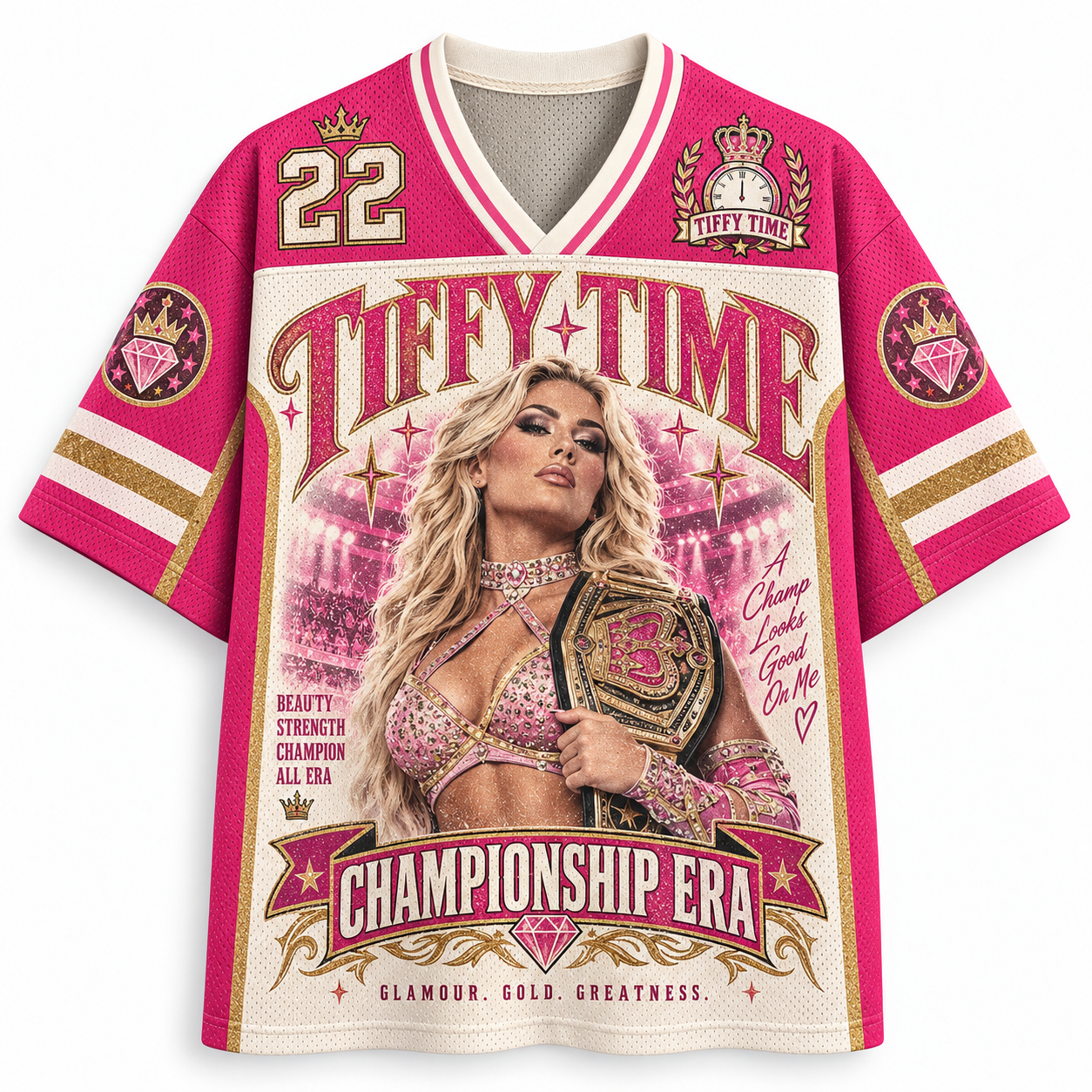 Tiffany Stratton 'Tiffy Time' Championship Era Retro Jersey Shirts