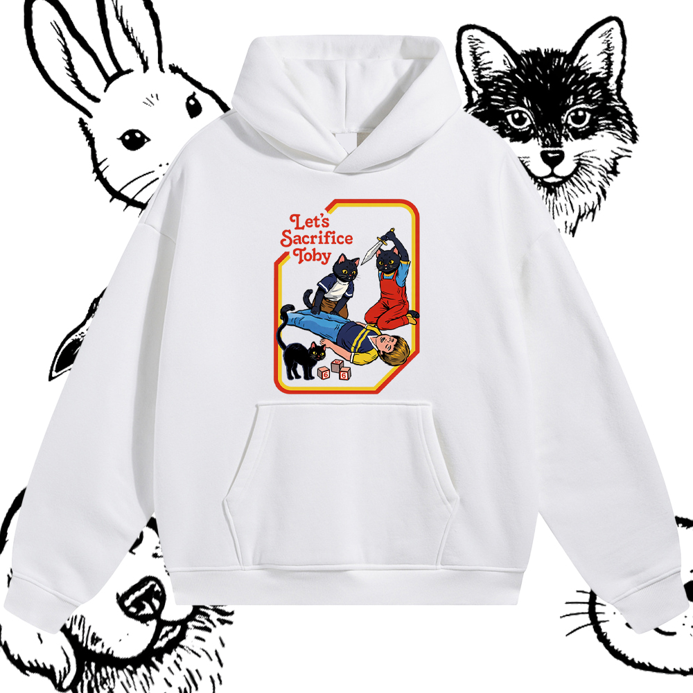 Lets Sacrifice Toby Graphic Hoodie – 100% Cotton Blend Classic Fit Unisex Hoodie
