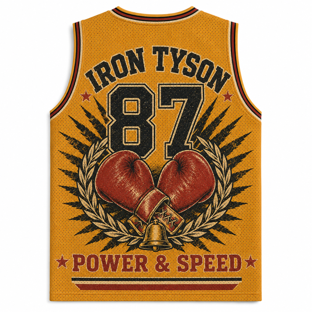 Iron Mike Tyson 87 Boxing Graphic Jersey Tank 