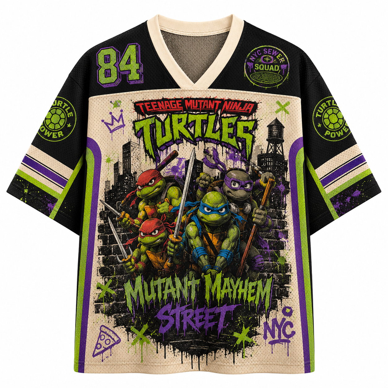 MUTANT MAYHEM STREET Jersey T‑Shirt