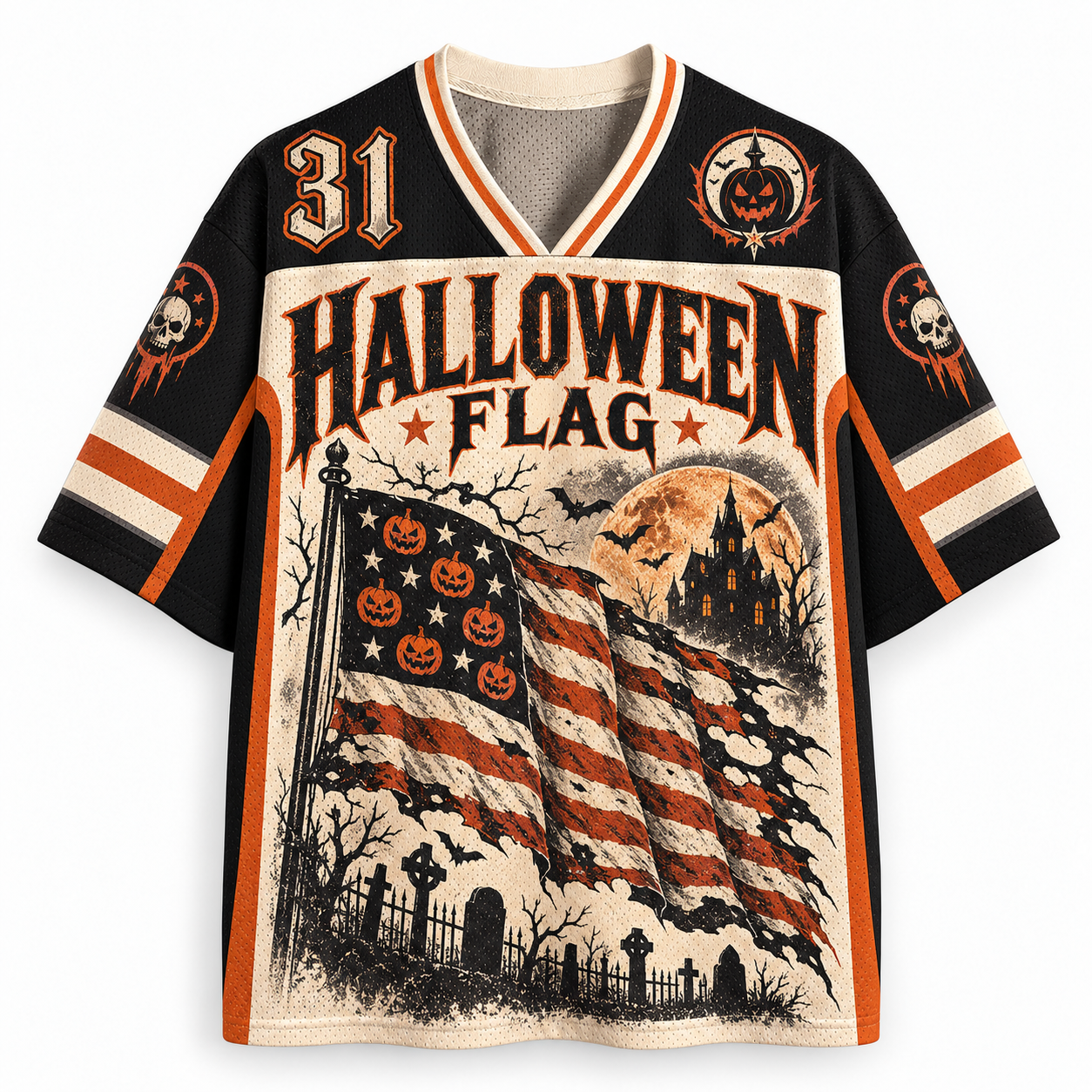 HALLOWEEN FLAG Jersey Shirts