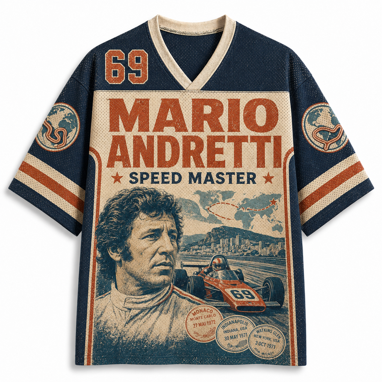 MARIO ANDRETTI 69 Jersey Shirts
