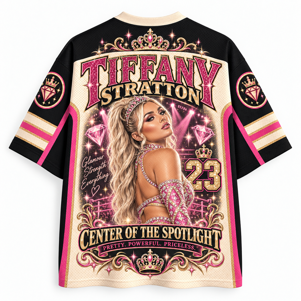 Tiffany Stratton Glamour & Gold Center of the Spotlight Retro Jersey Shirts