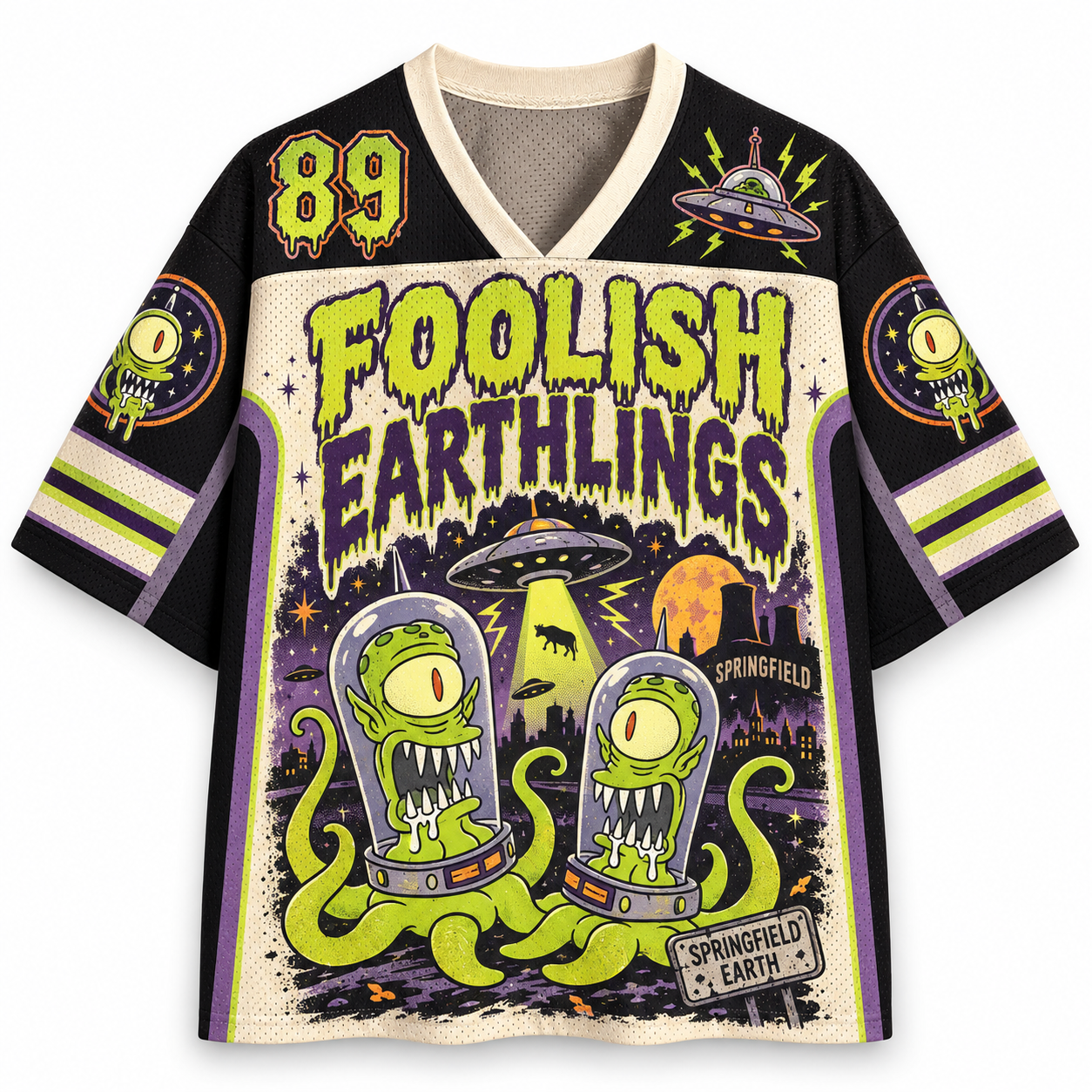 Springfield Alien Kang Kodos Jersey Shirts