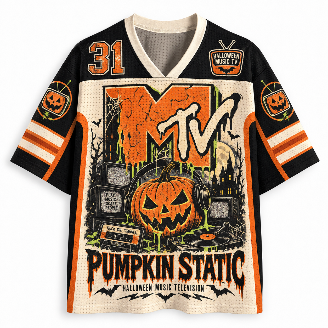 Halloween Music Television Jersey Shirts