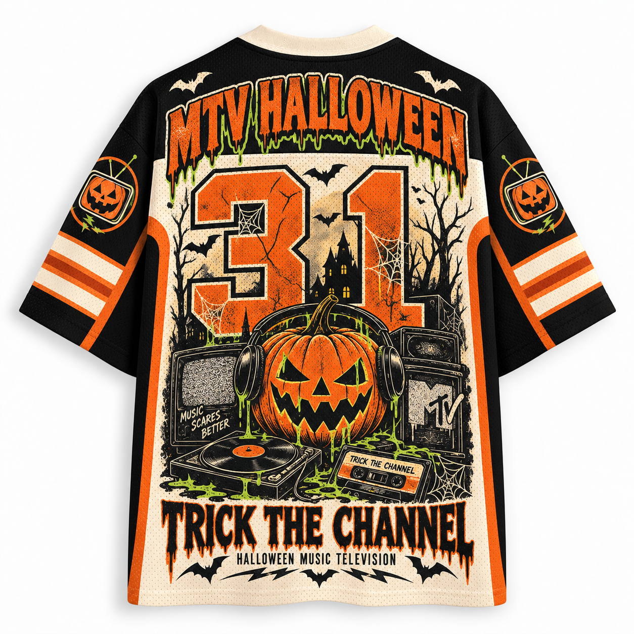 Halloween Music Television Jersey Shirts