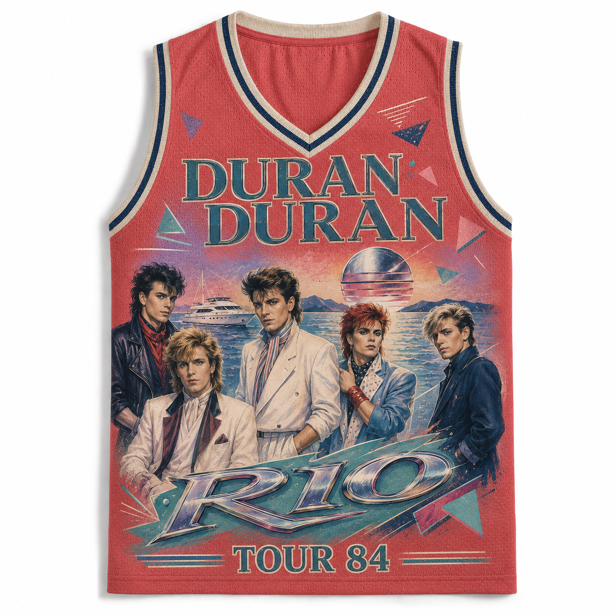 Duran Duran Rio 1984 Tour Retro Jersey Tank 