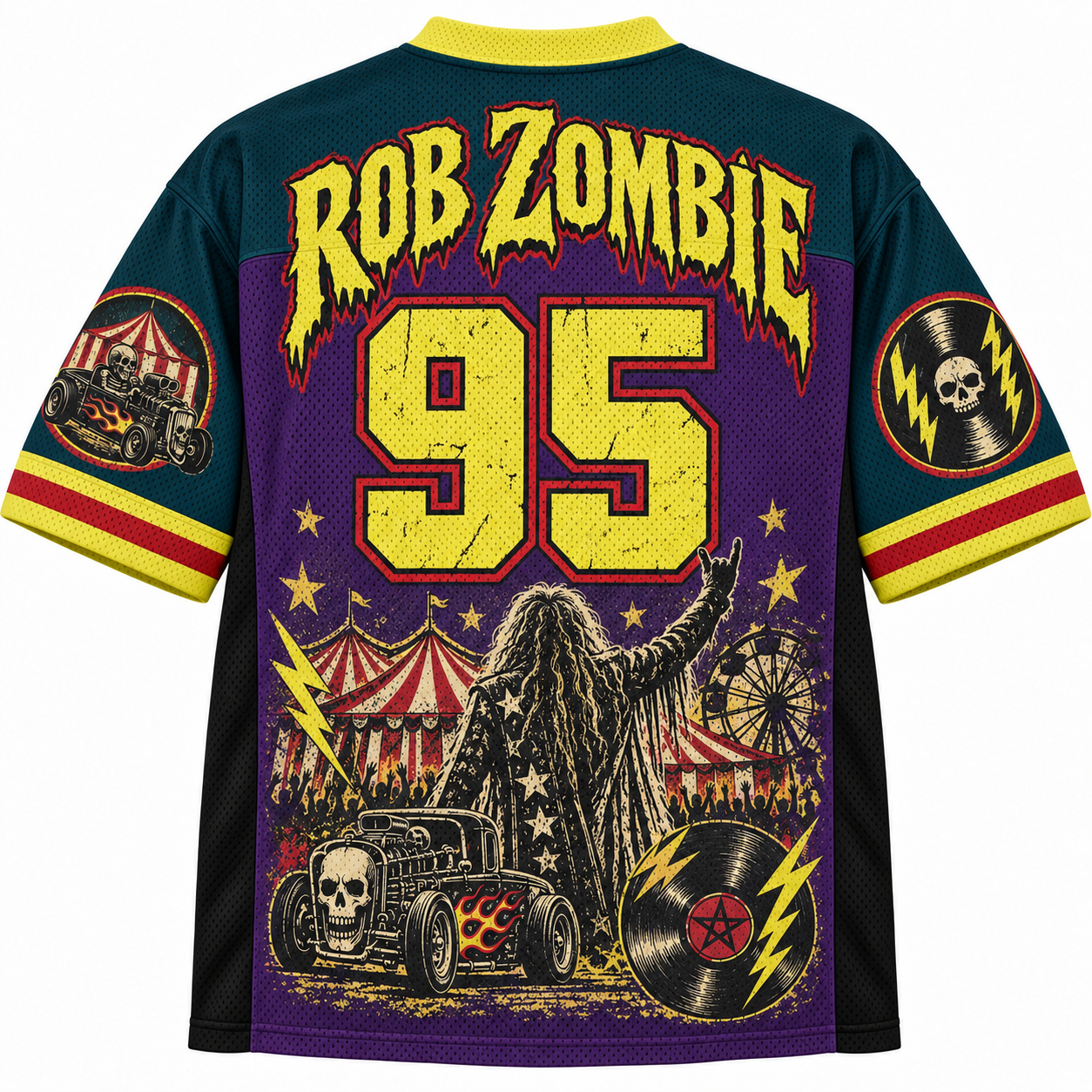 Rob Zombie Spookshow Baby 95 Retro Industrial Metal Jersey Shirts