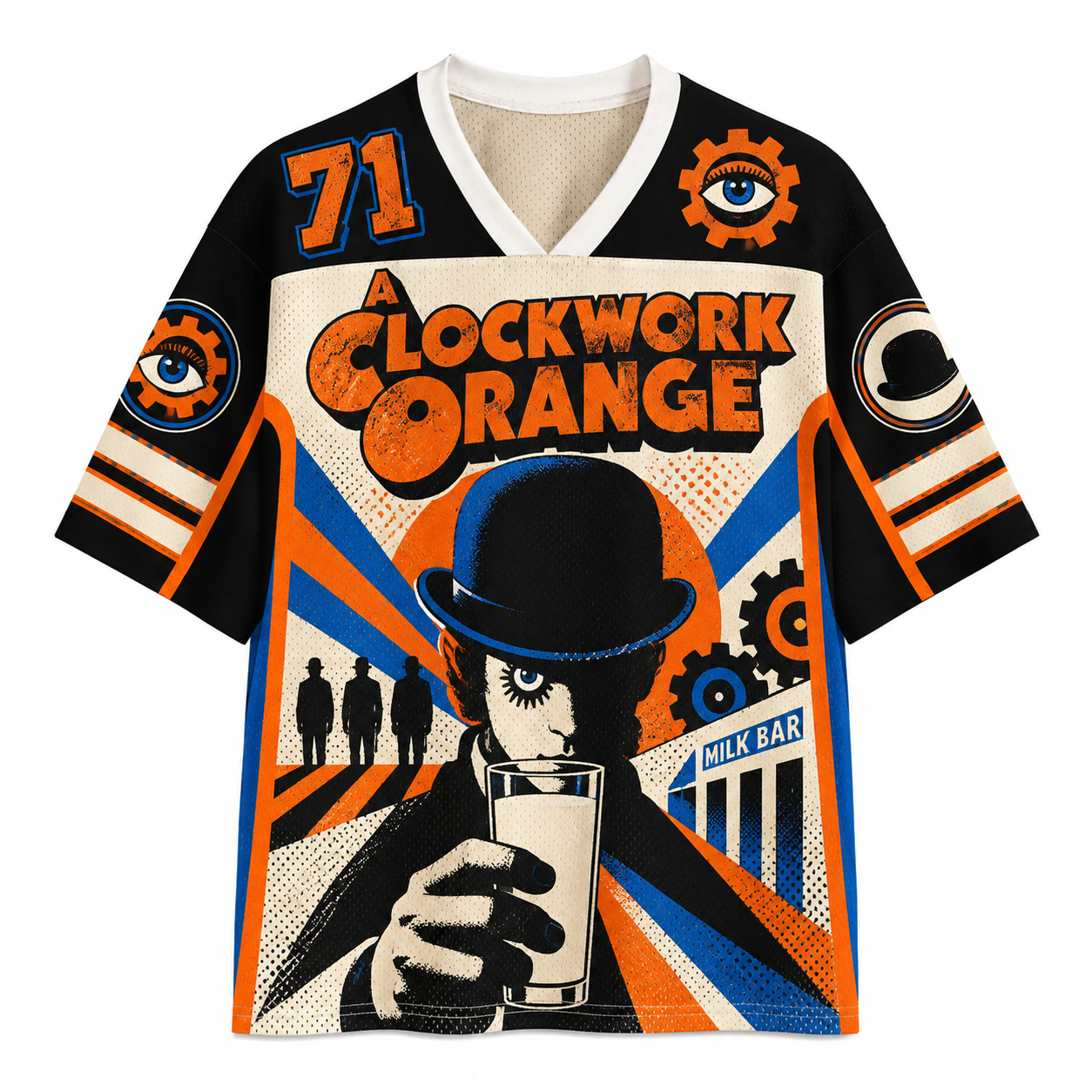 A Clockwork Orange "Milk Bar" Synthwave  Jersey