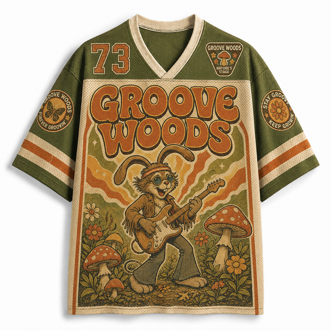 GROOVE WOODS Mesh Jersey