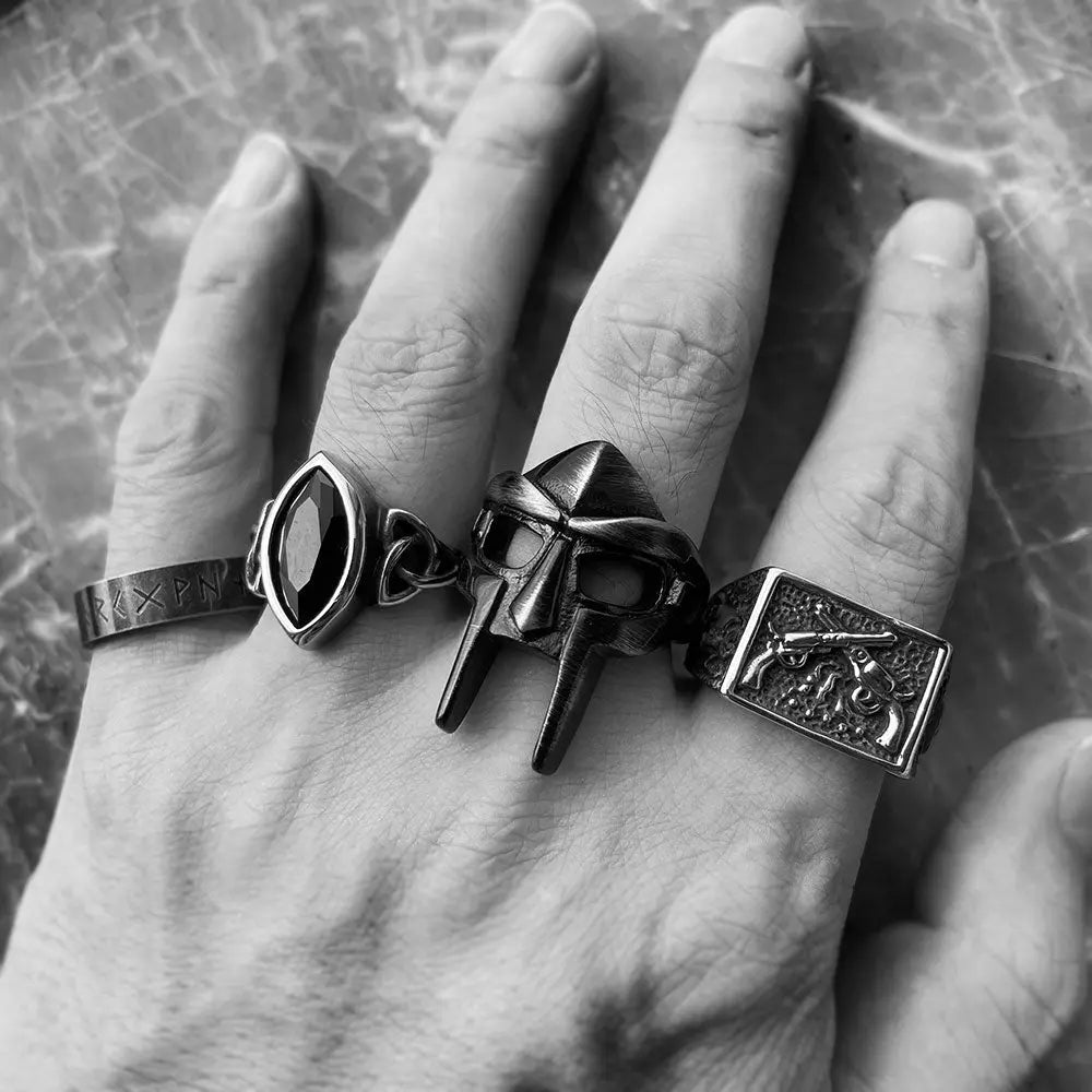 MF Doom Mask Stainless Steel Ring