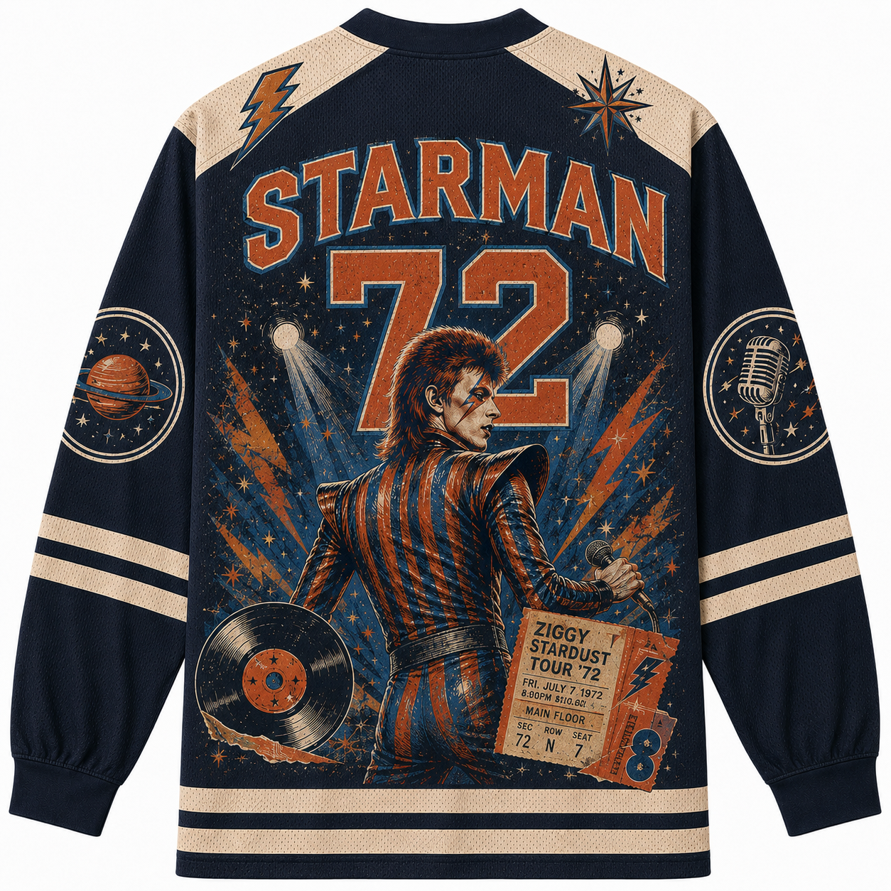 STARMAN 72 V-Neck Long Sleeve Jersey
