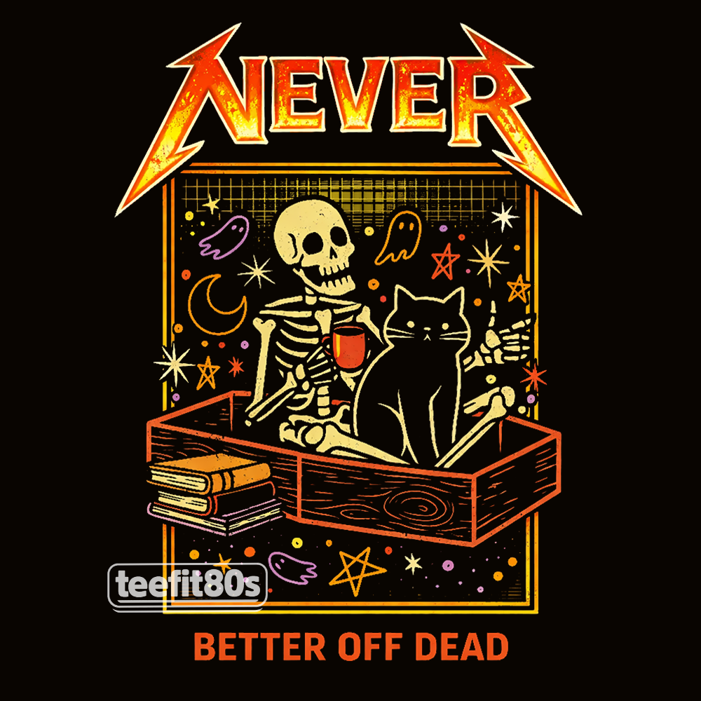 Metal Skeleton Cat Better Off Dead