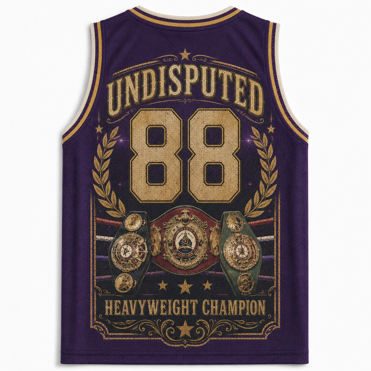 Vintage Mike Tyson Undisputed Heavyweight Champion 88 Jersey Tank 
