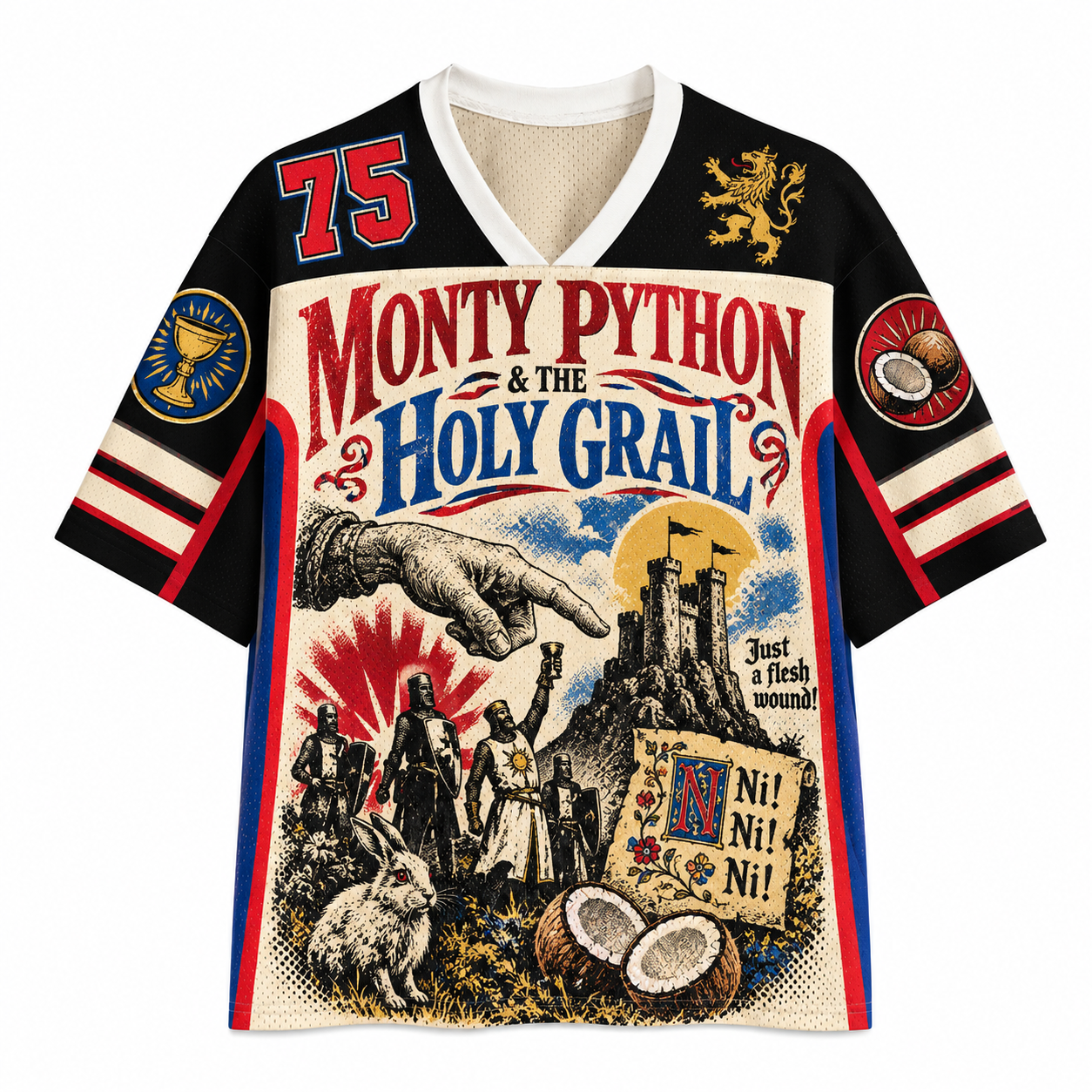 Monty Python and the Holy Grail "Just a Flesh Wound"  Jersey