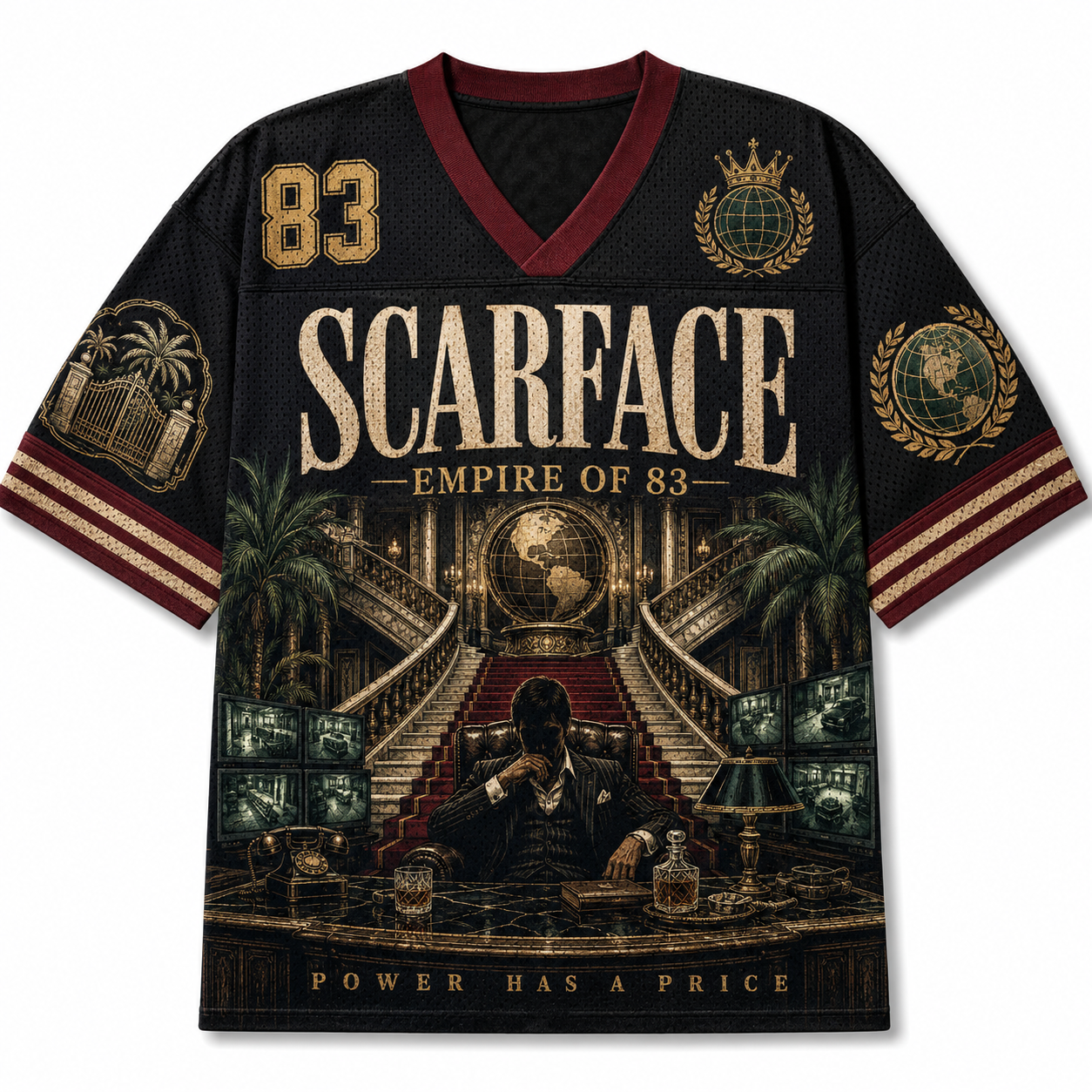 Vintage 1983 Scarface Tony Montana Office  Mesh Jersey