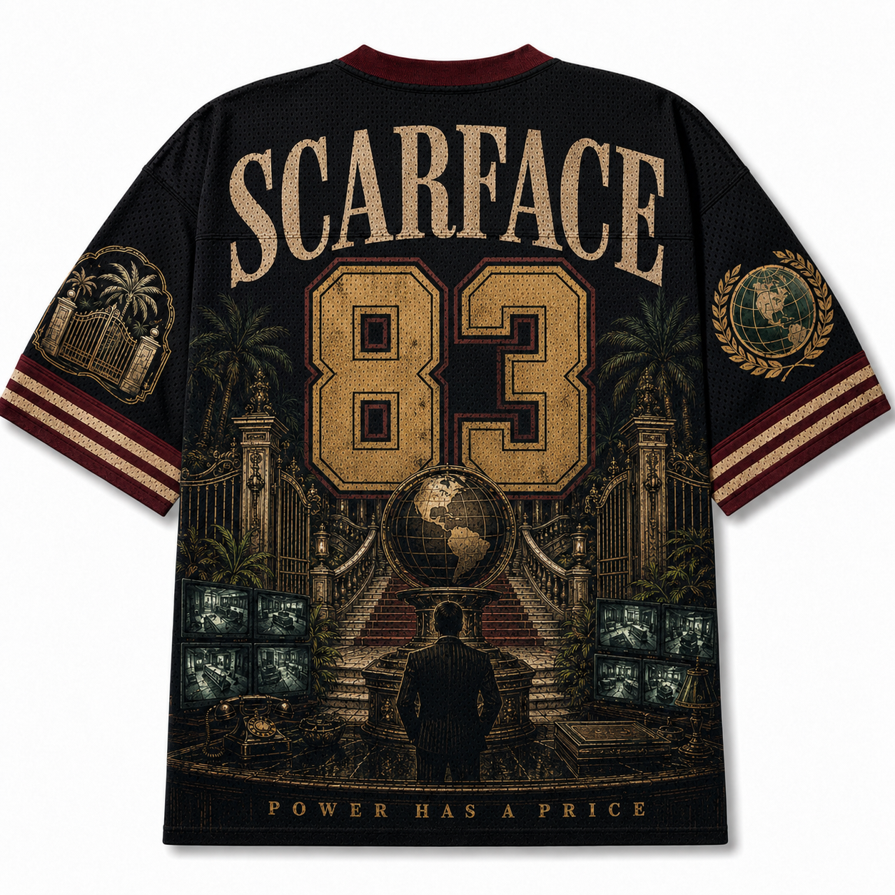 Vintage 1983 Scarface Tony Montana Office  Mesh Jersey