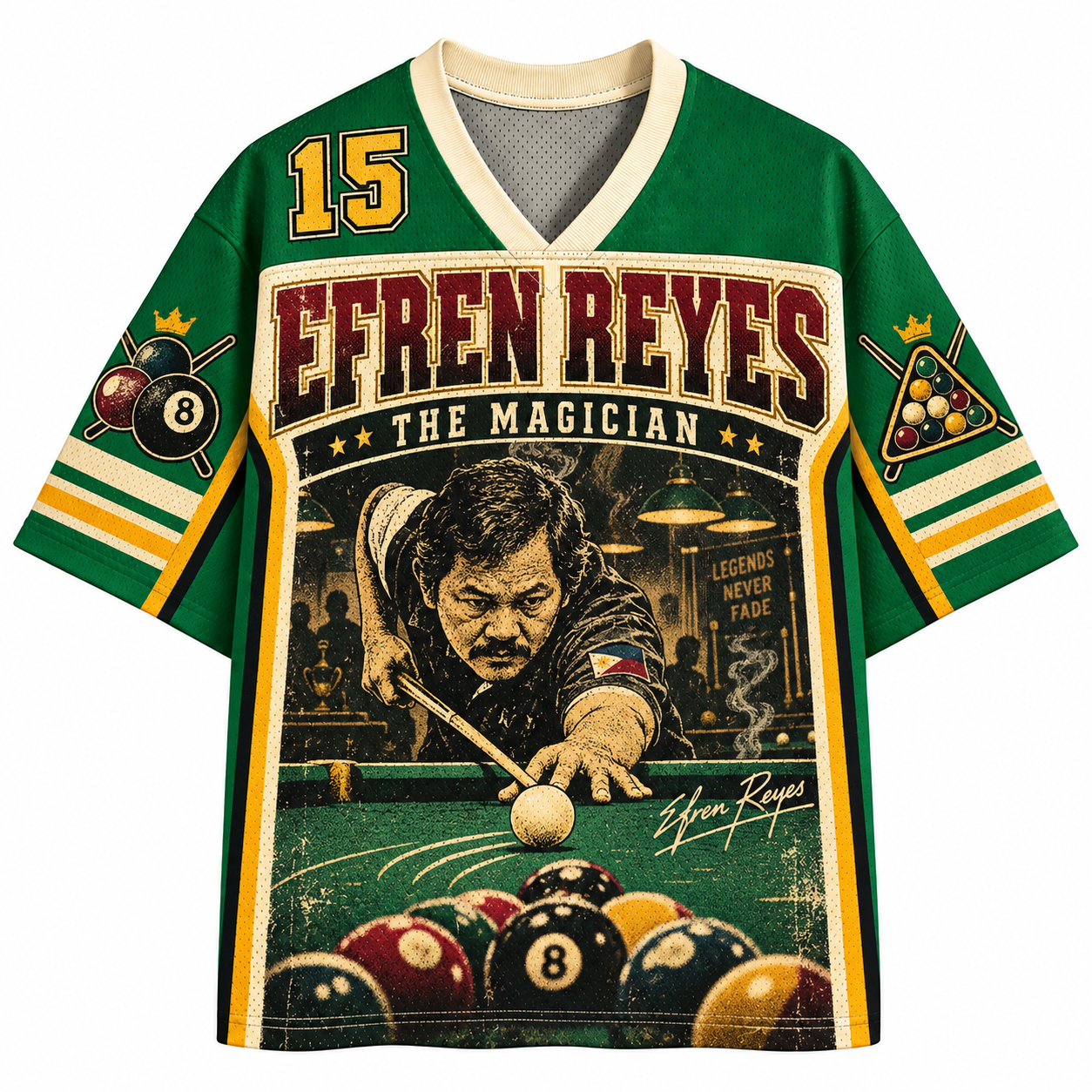 Efren Reyes "The Magician" Billiards Legend Jersey