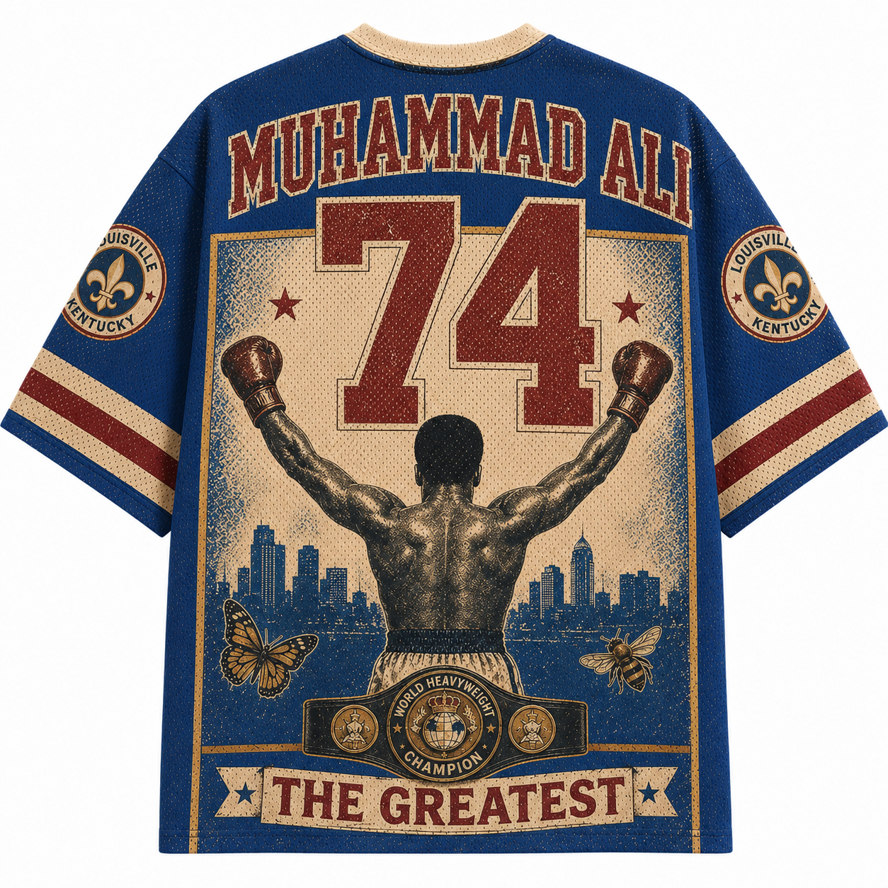 Muhammad Ali "The Greatest" 1974 Heavyweight Boxing Jersey Shirts