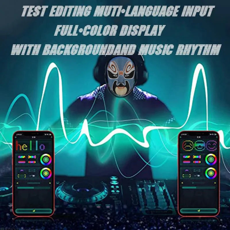 Electrifying Programmable  LED Mask