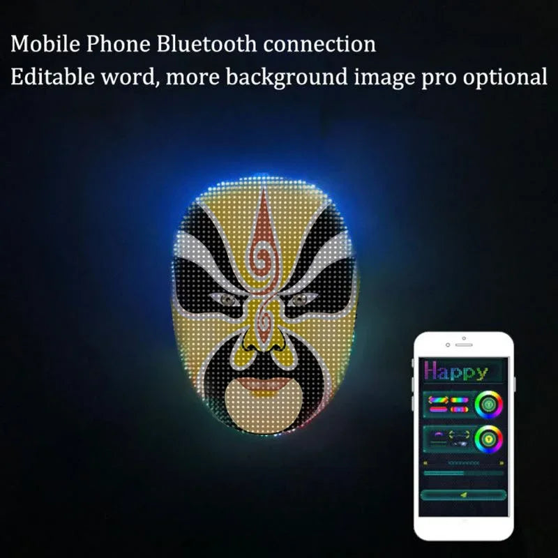Electrifying Programmable  LED Mask