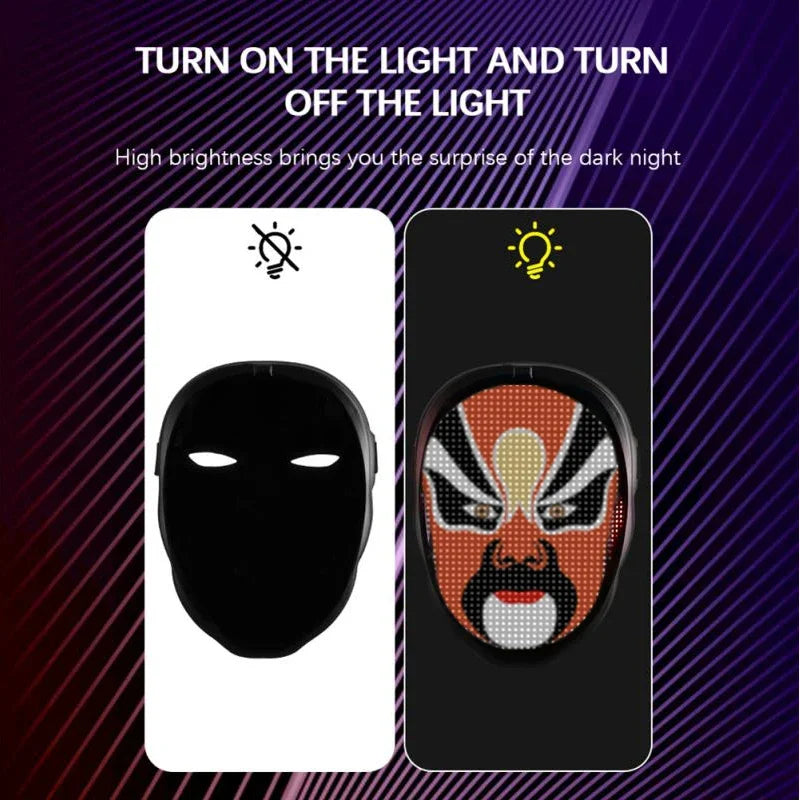 Electrifying Programmable  LED Mask