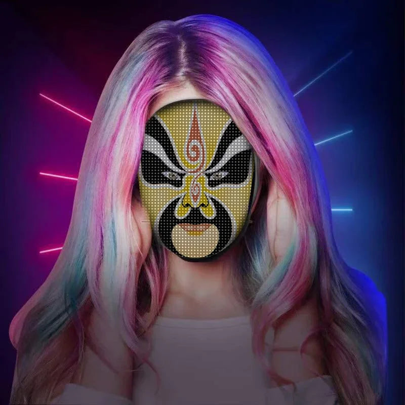 Electrifying Programmable  LED Mask