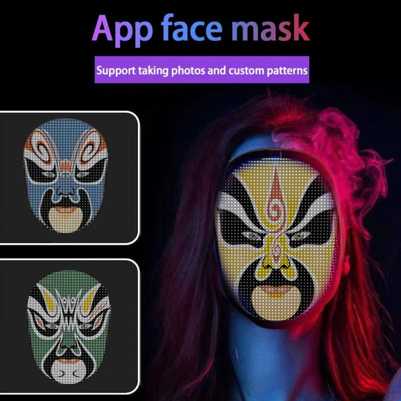 Electrifying Programmable  LED Mask