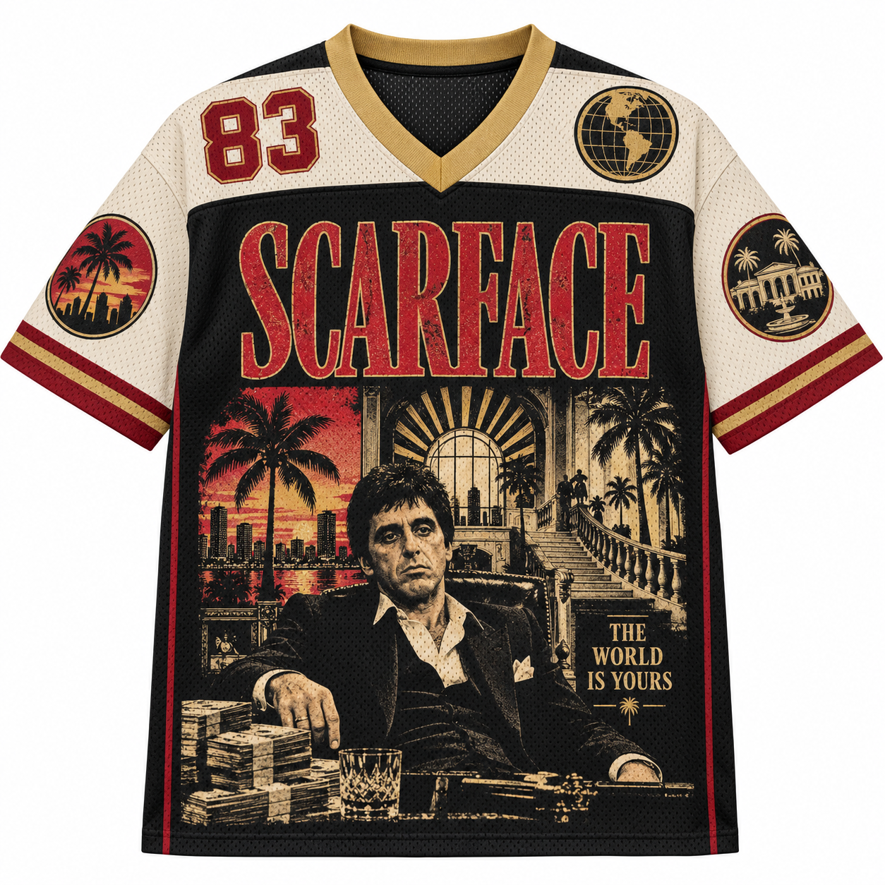 Scarface Tony Montana The World Is Yours 1983 Jersey Shirts