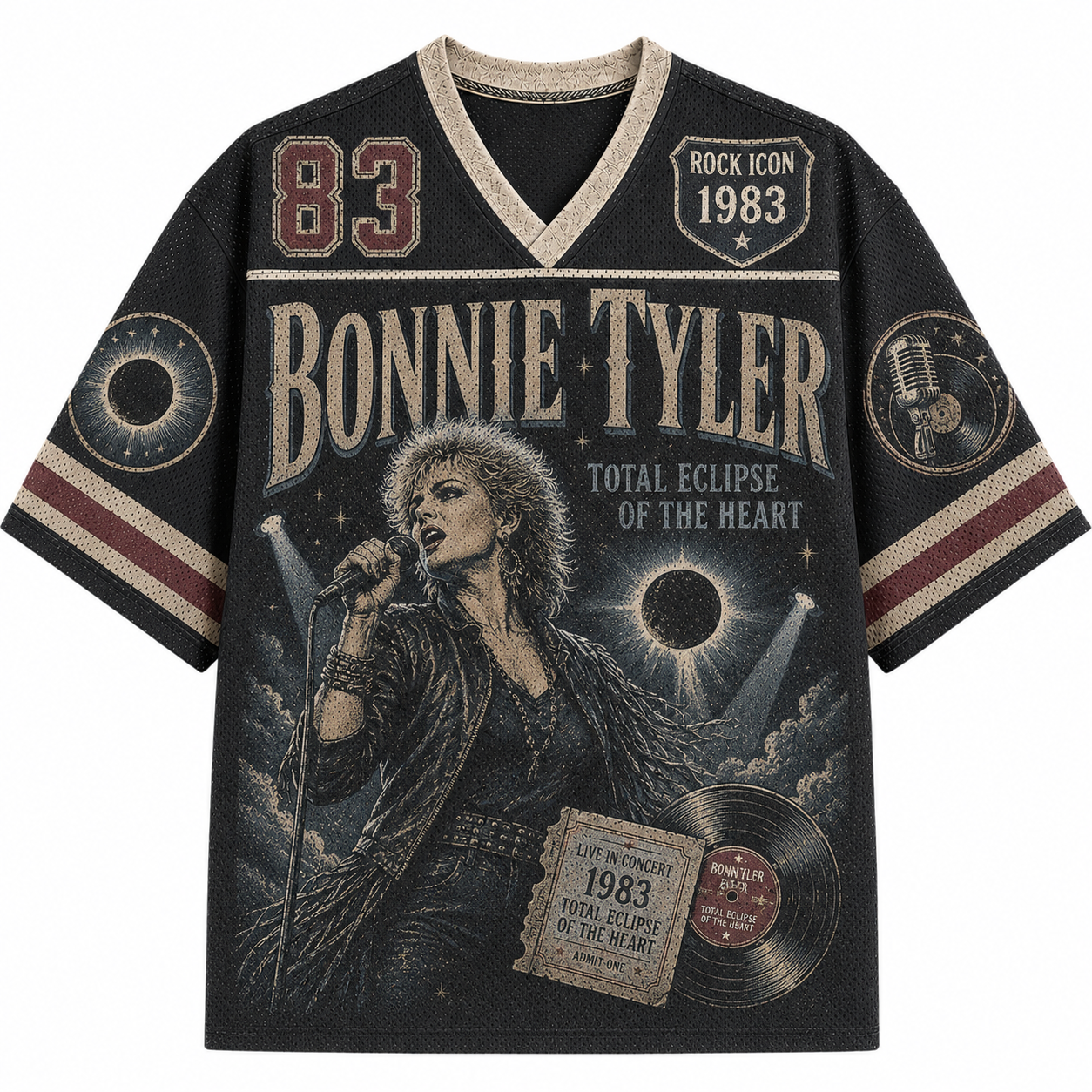 Bonnie Tyler "Total Eclipse of the Heart" 1983 Jersey Shirts
