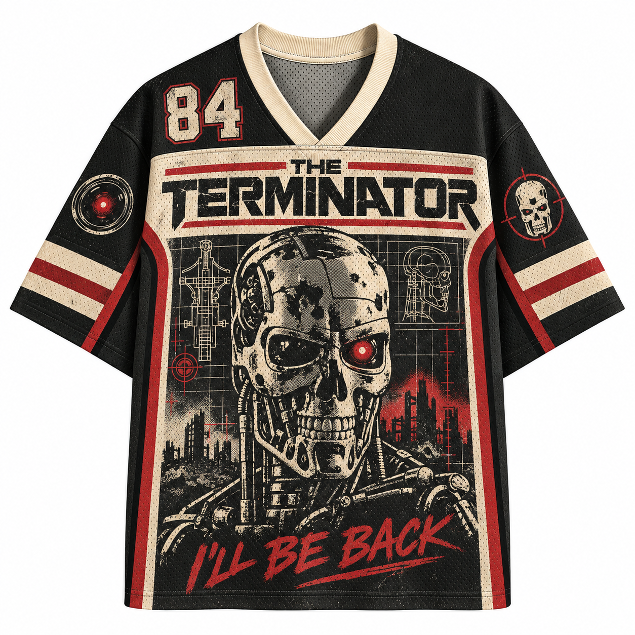 The Terminator I'll Be Back T-800 Mesh Jersey