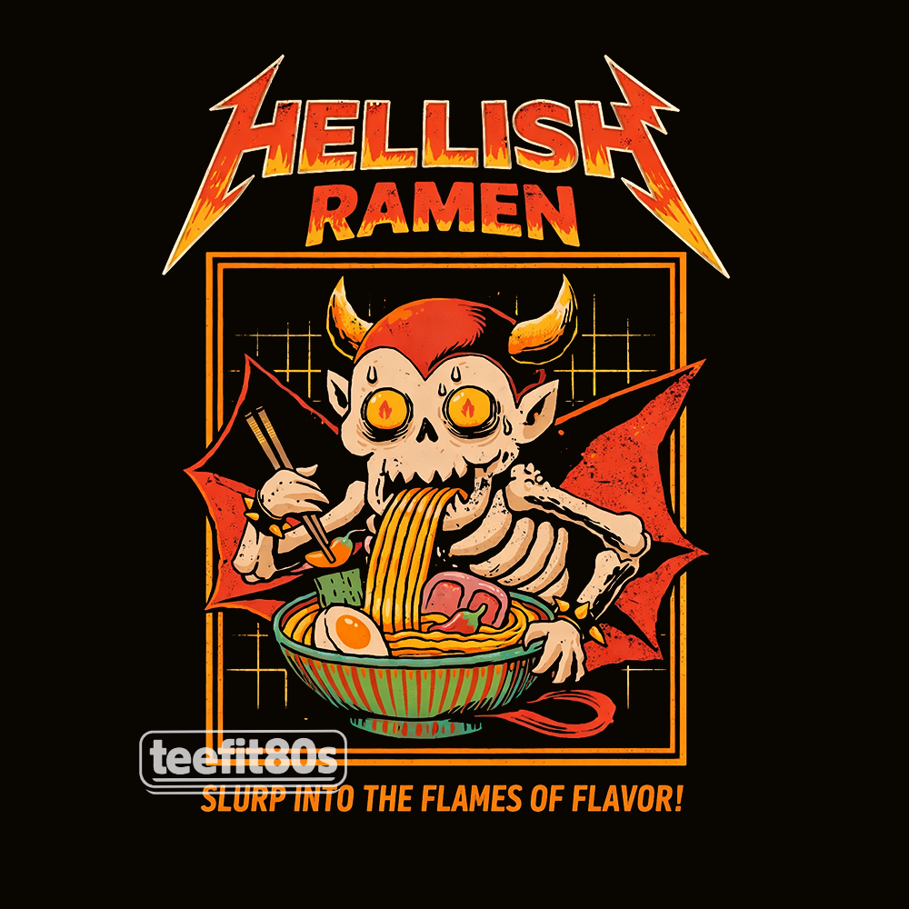 Hellish Ramen Metal Skeleton Slurp